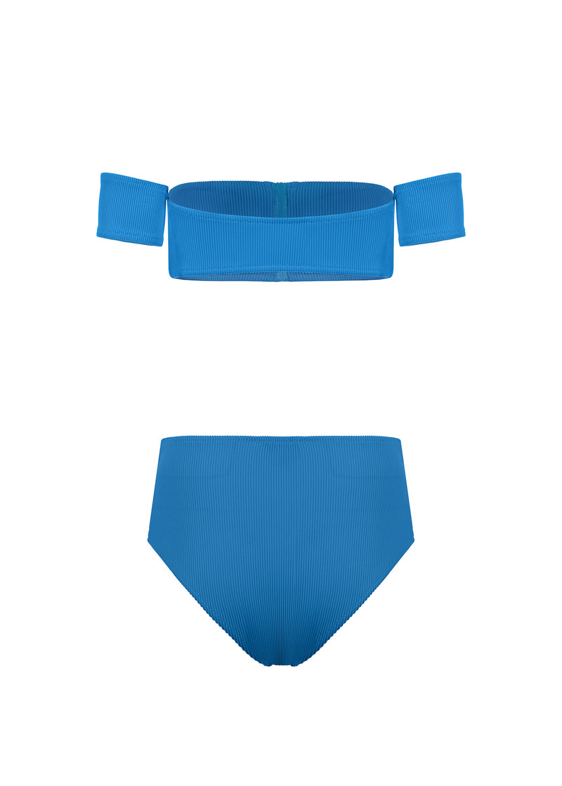 Aphrodite High Waist Bikini - Azure